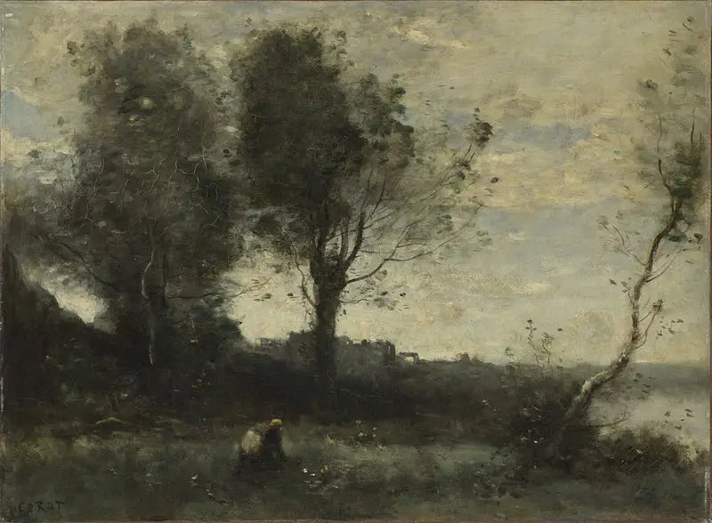 Puunkerääjä - Jean-Baptiste Camille Corot