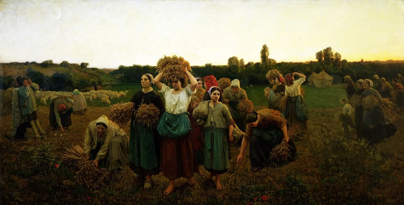 Glanejatytöt muistuttavat - Jules Breton