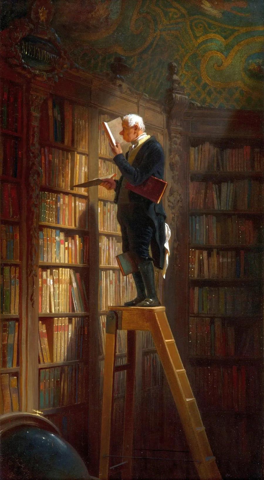 Kirjaston rotta - Carl Spitzweg