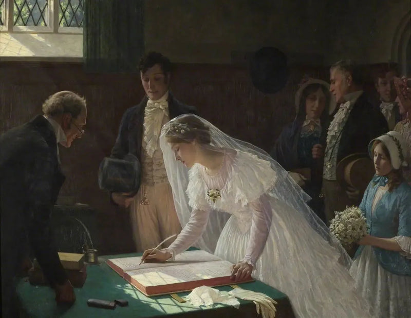 Avioliittorekisteri - Edmund Blair Leighton