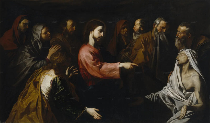 Lazareen ylösnousemus - Jusepe de Ribera
