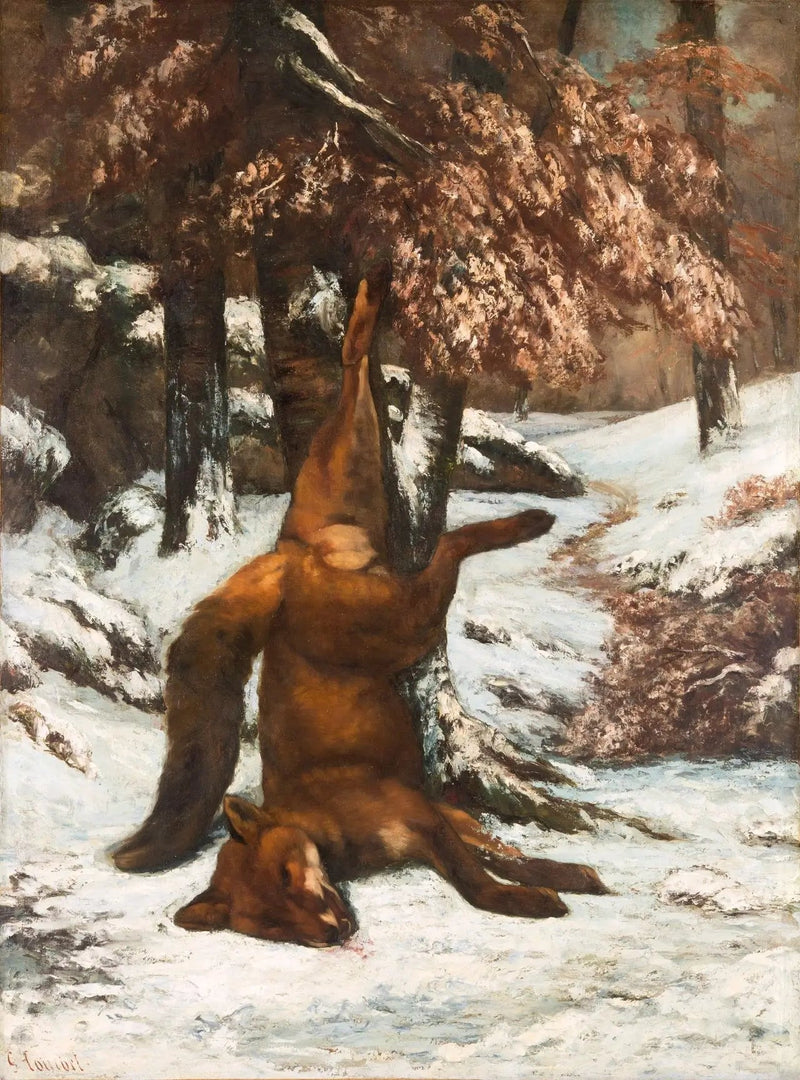 Kuollut kettu - Gustave Courbet