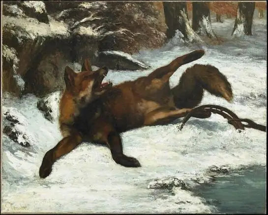 Saalistettu kettu - Gustave Courbet
