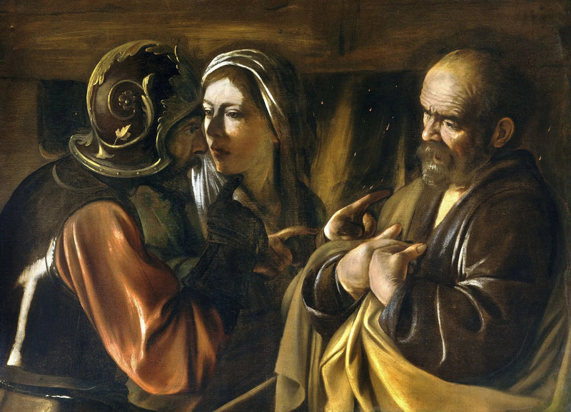 Pyhän Pietarin kieltäminen - Caravaggio