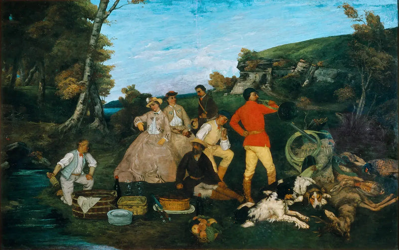 Metsästyksen ateria - Gustave Courbet