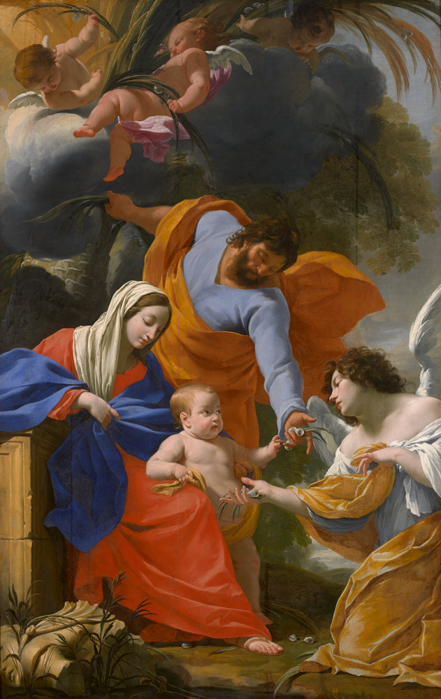 Pyhän perheen lepo - Simon Vouet