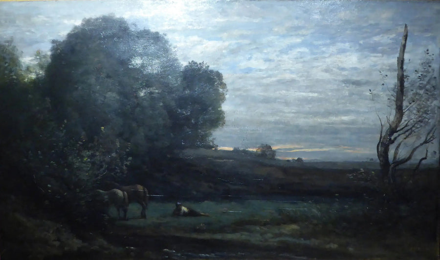 Hevosten lepo - Jean-Baptiste Camille Corot