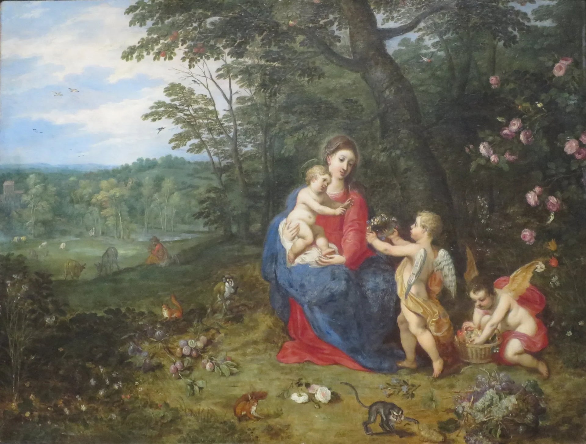 Le Repos pendant la fuite en Égypte - Jan Brueghel l'Ancien image 1 tableau peint à l’huile sur toile