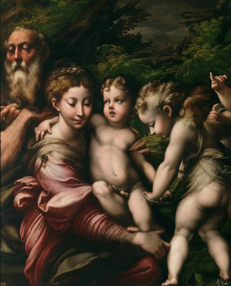 Lepo Egyptin pakomatkan aikana - Parmigianino