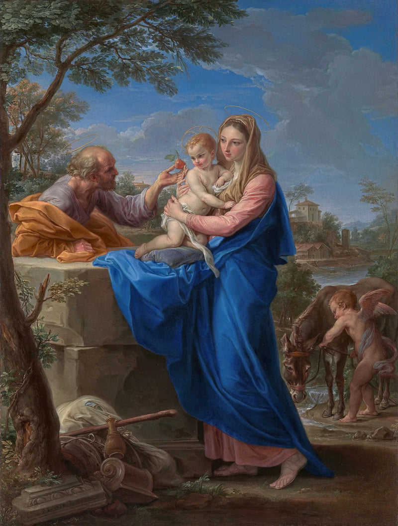 Lepo Egyptiin pakomatkan aikana - Pompeo Batoni