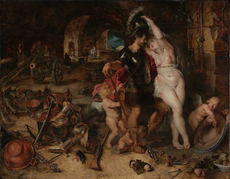 Sodan paluu: Mars aseistamaton Venusin avulla - Peter Paul Rubens