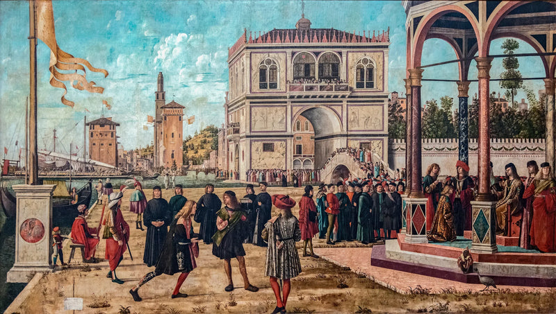Lähettiläiden paluu Englannin hoviin - Vittore Carpaccio