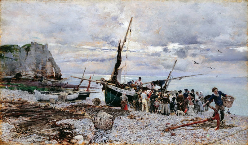 Kalastajien paluu, Étretat - Giovanni Boldini