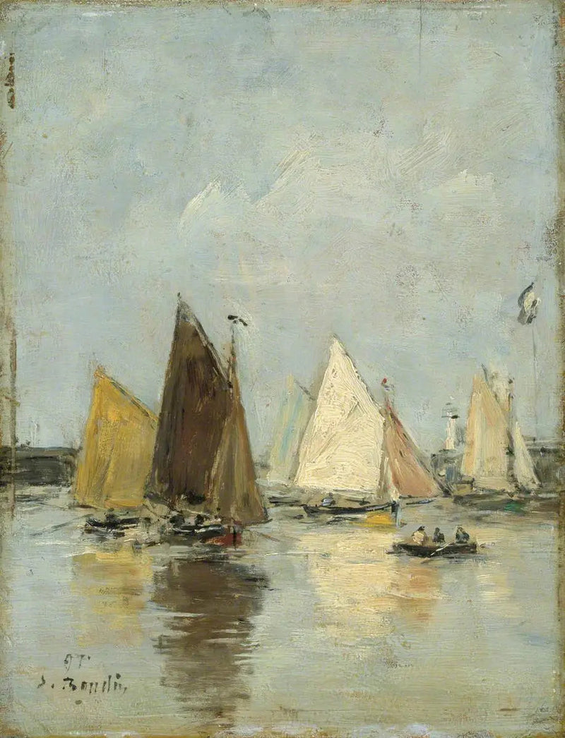 Laivojen paluu - Eugène Boudin