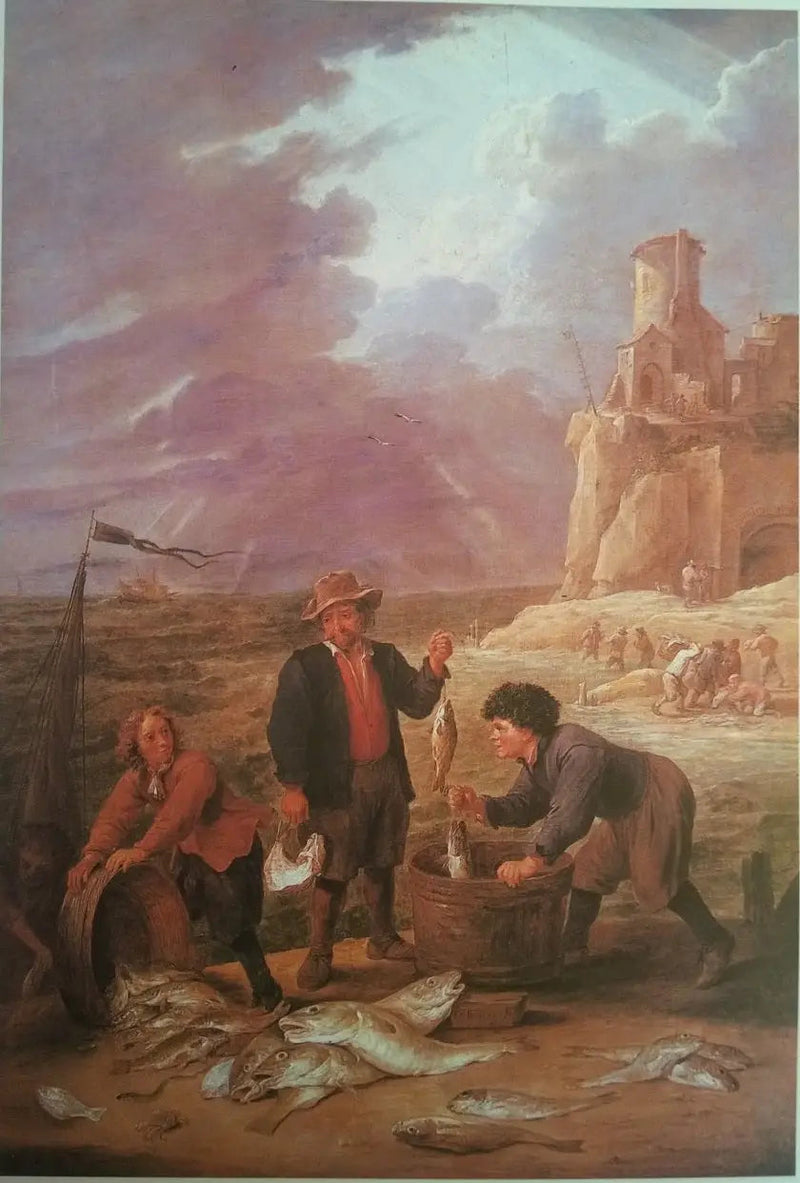 Kalastajien paluu saaliineen - David Teniers nuorempi