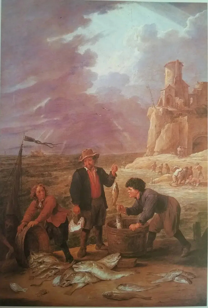Kalastajien paluu saaliineen - David Teniers nuorempi