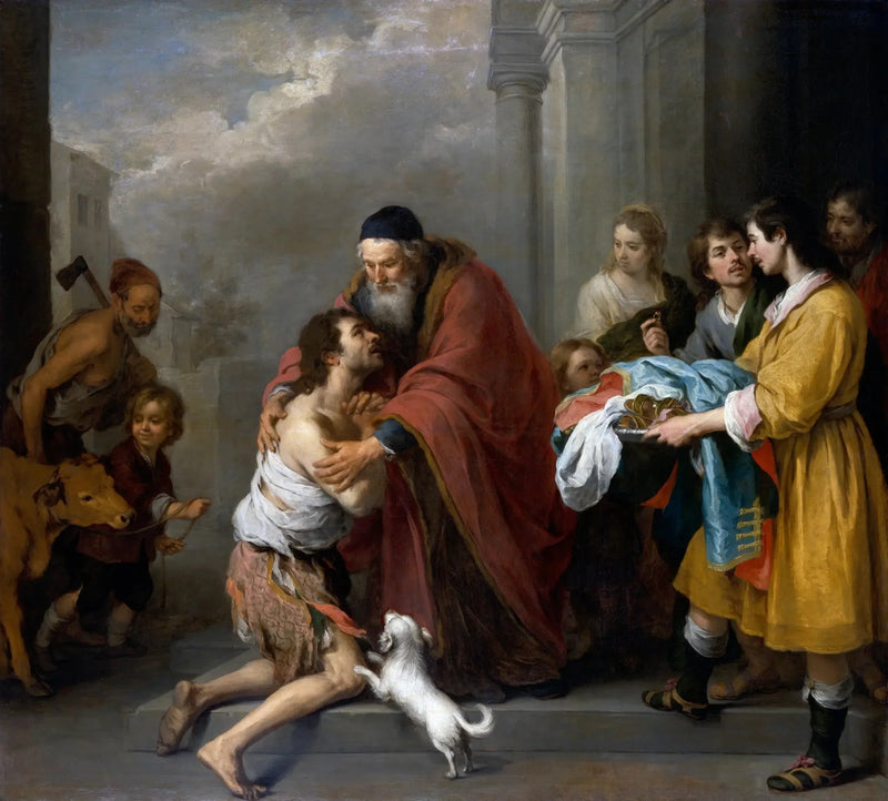 Poikansa paluun - Bartolomé Esteban Murillo