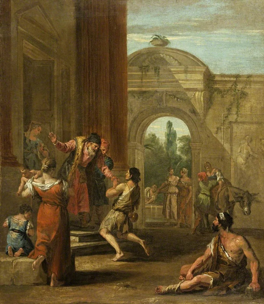 Poikansa paluun - Sebastiano Ricci