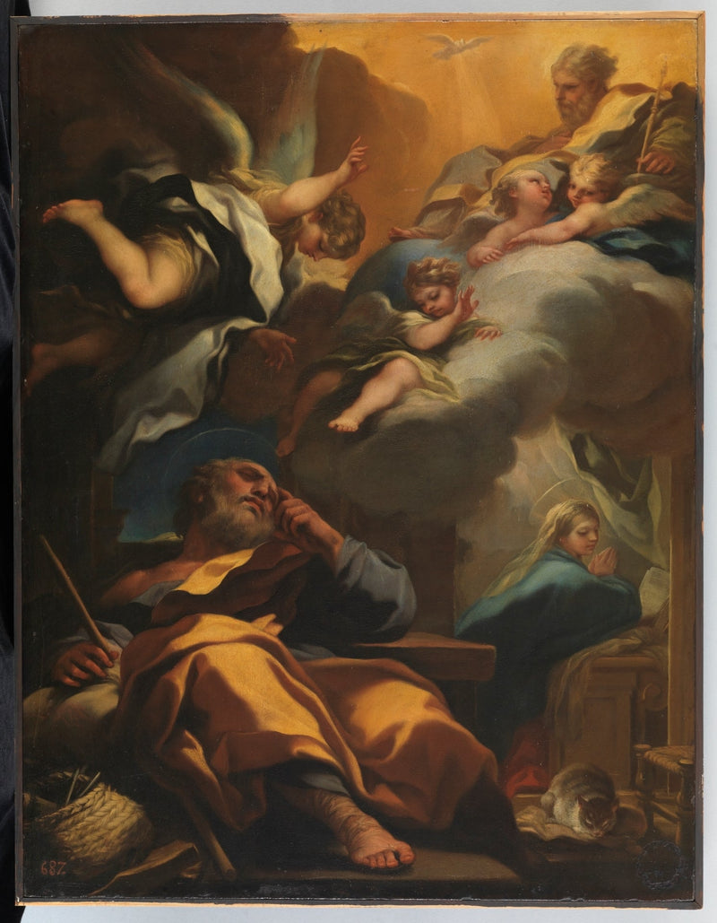 Pyhä Joosefin unelma - Luca Giordano