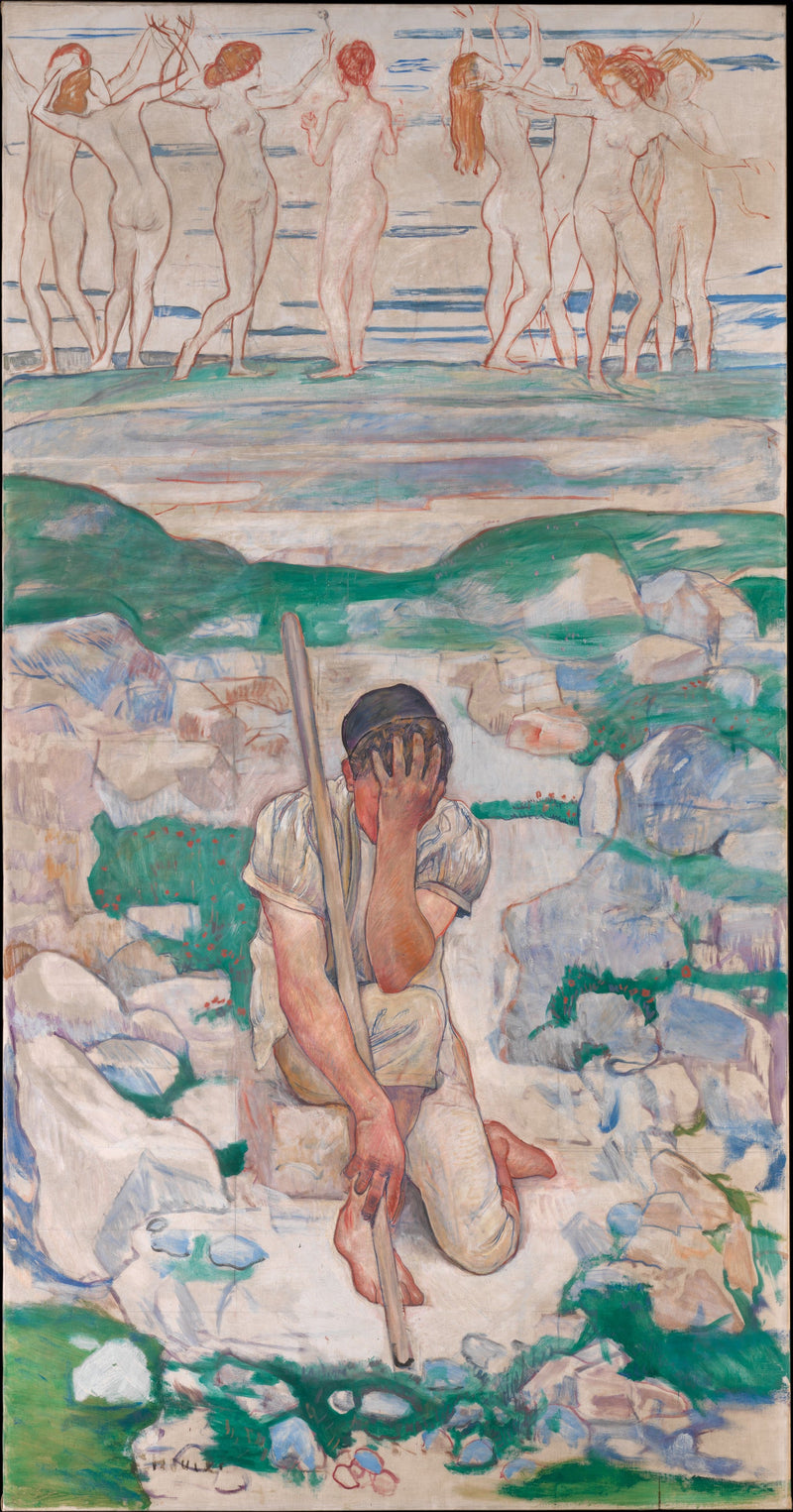 Laulajan unelma (Der Traum des Hirten) - Ferdinand Hodler