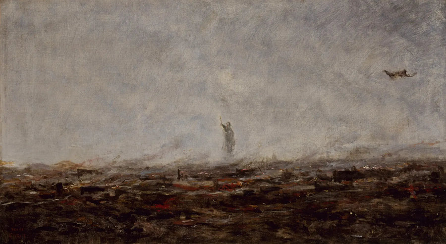 Unelma : Pariisi palanut, syyskuu 1870 - Jean-Baptiste Camille Corot