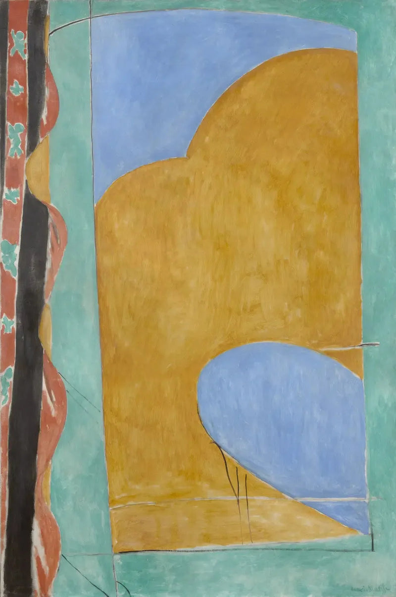 Keltainen verho - Henri Matisse