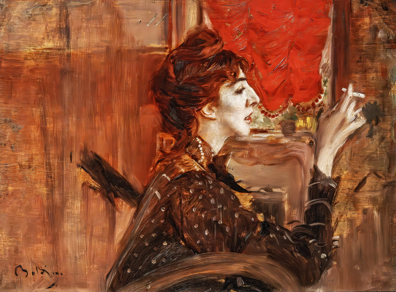 Punainen verho - Giovanni Boldini