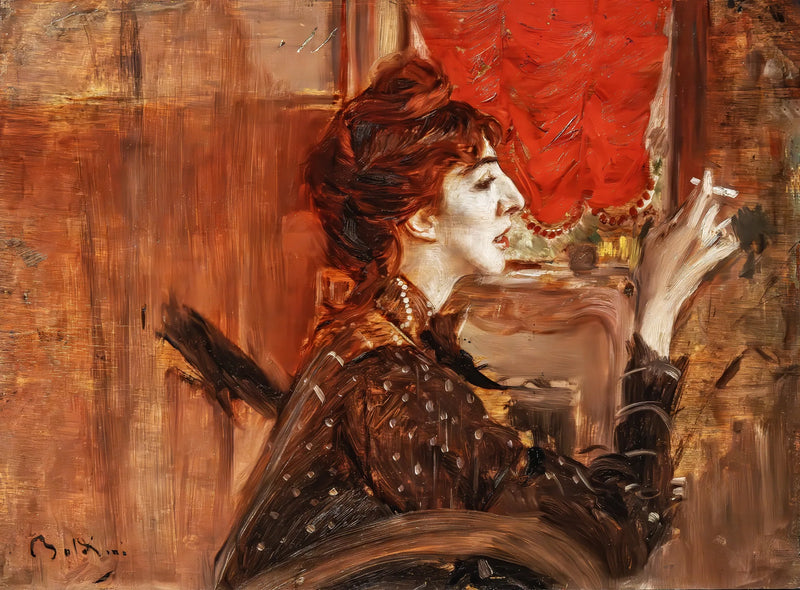 Punainen verho - Giovanni Boldini