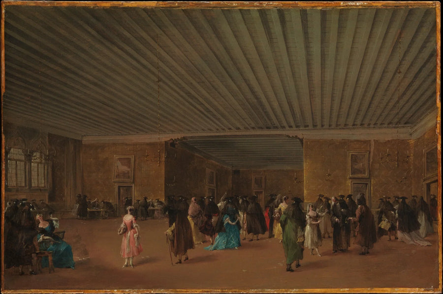 The Public Casino at Palais Dandolo - Francesco Guardi