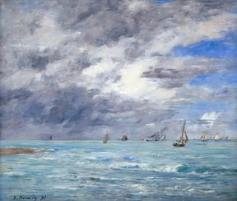 Deauville-ranta - Eugène Boudin
