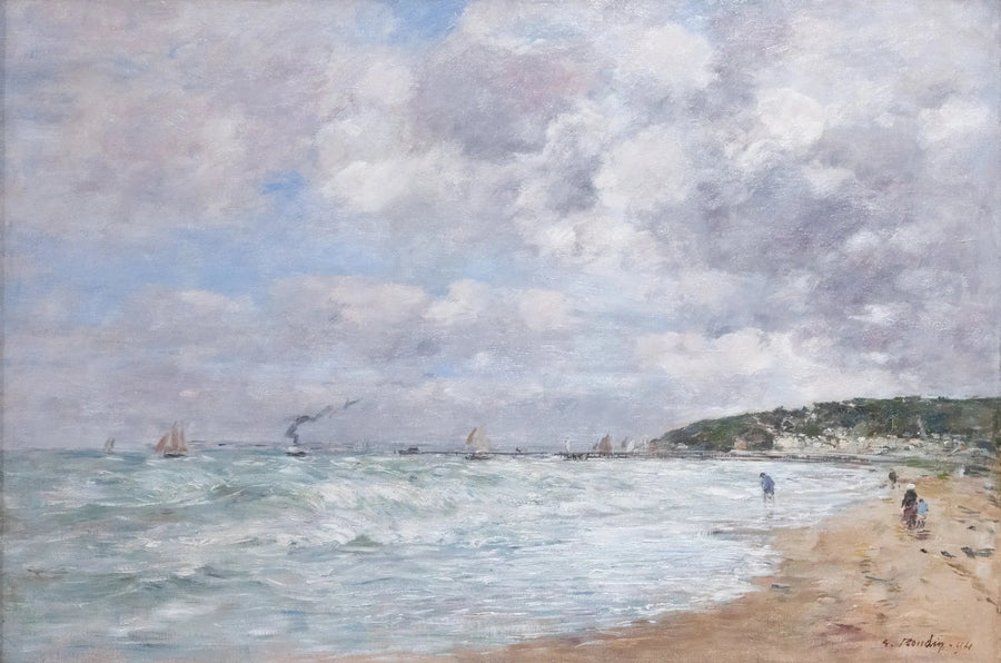 Trouvillen ranta - Eugène Boudin