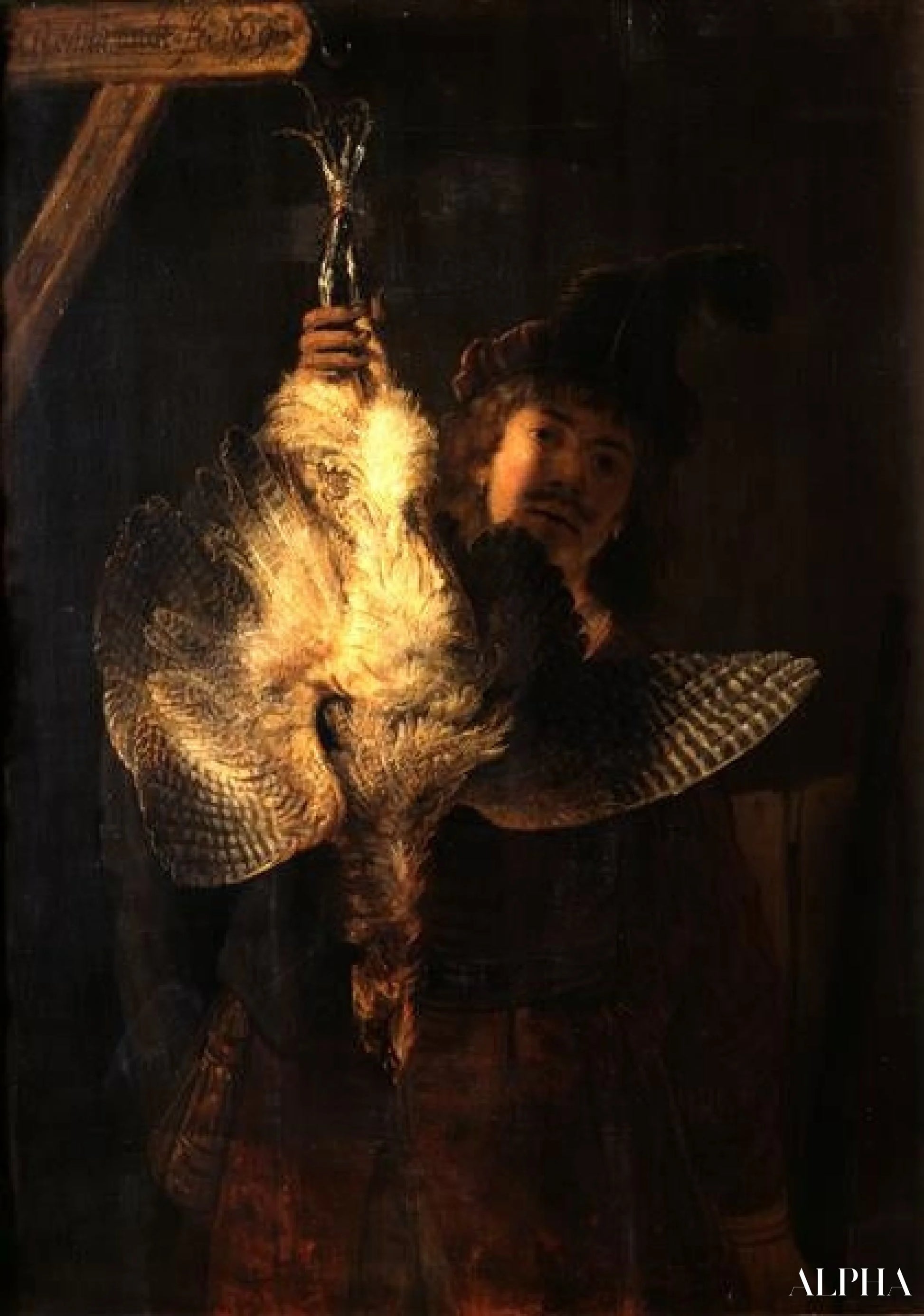 Le Rohrdommeljaeger - Rembrandt van Rijn - Korkealaatuiset taulujen ja maalauksien reproduktiot
