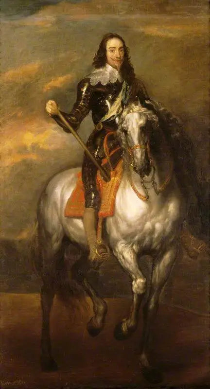 Kuningas Charles I (1600-1649) ratsain - Antoine van Dyck