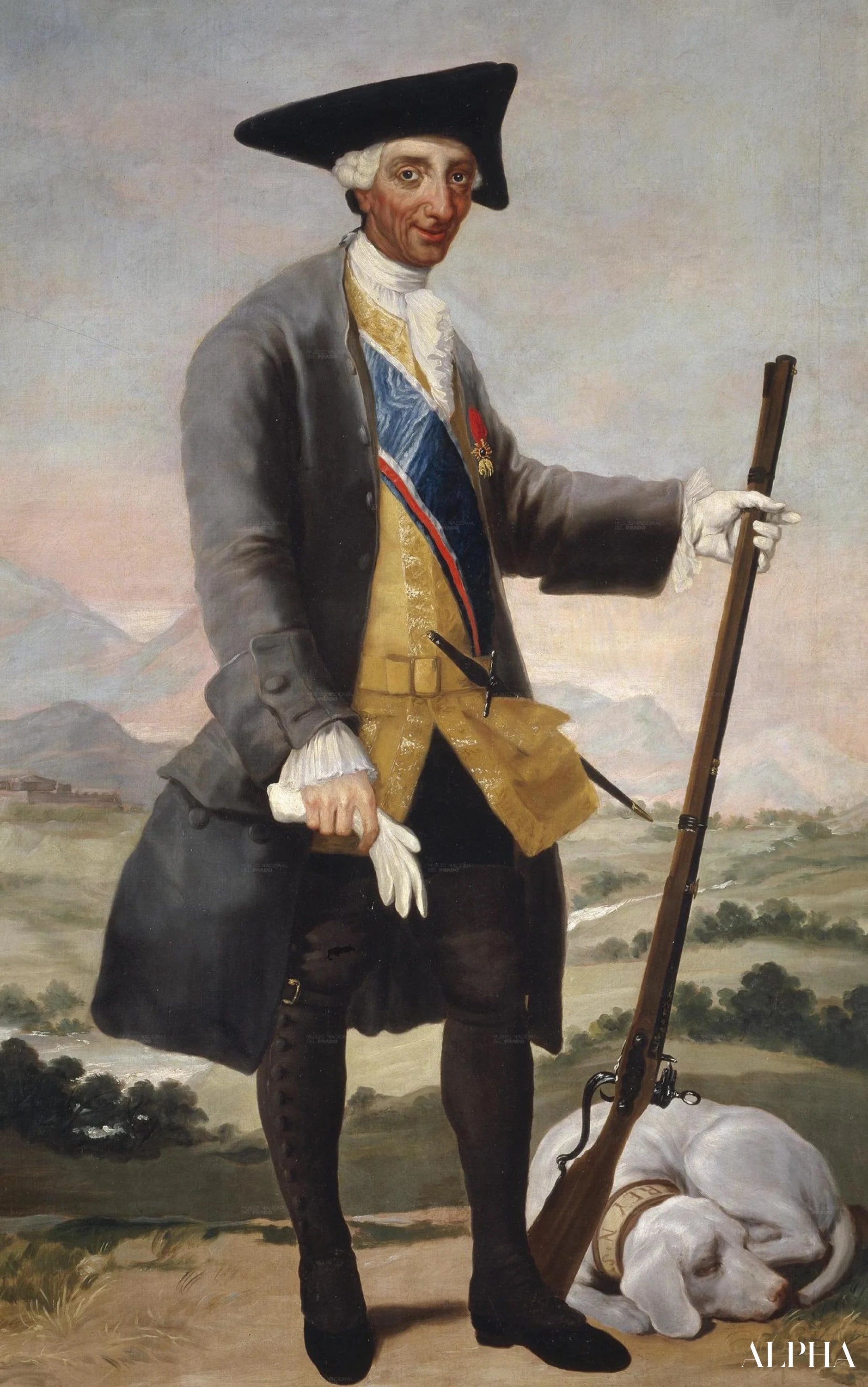 Kuningas Charles III metsästäjänä - Francisco de Goya - Taulujen ja korkealaatuisten maalauksien reproduktiot