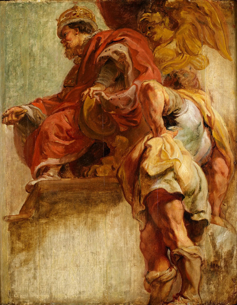 Kuningas Jaakko I yhtenäistää Englannin ja Skotlannin - Peter Paul Rubens