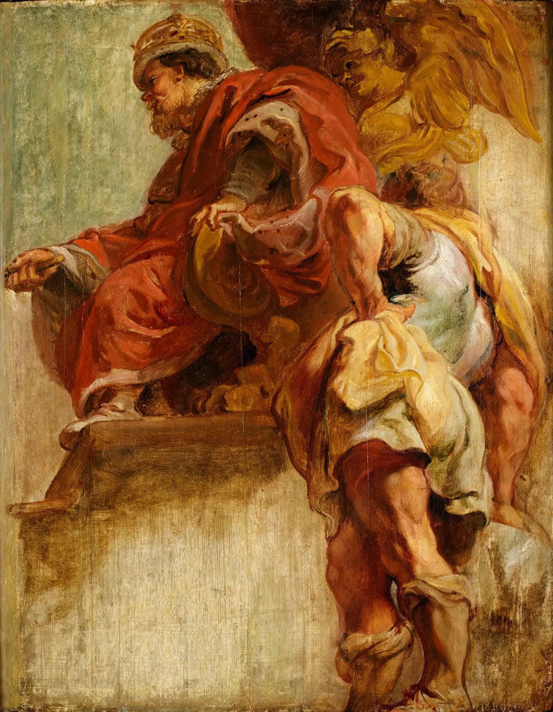 Kuningas Jaakko I yhtenäistää Englannin ja Skotlannin - Peter Paul Rubens