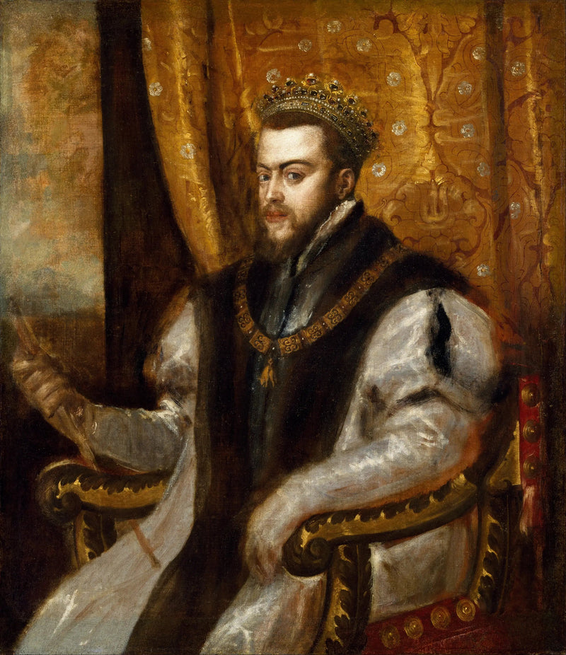 Espanjan kuningas Filippo II - Titian