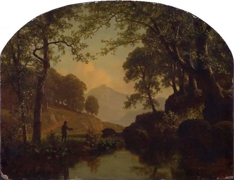 Taimen-virta - Albert Bierstadt