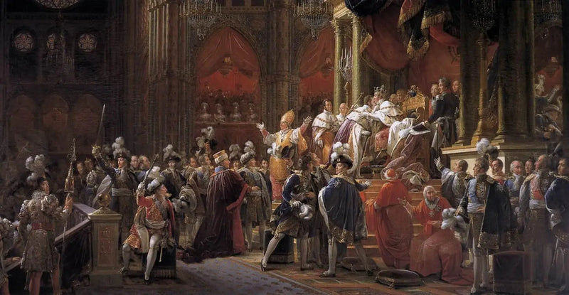 Kaarle X:n pyhittäminen - François Gérard