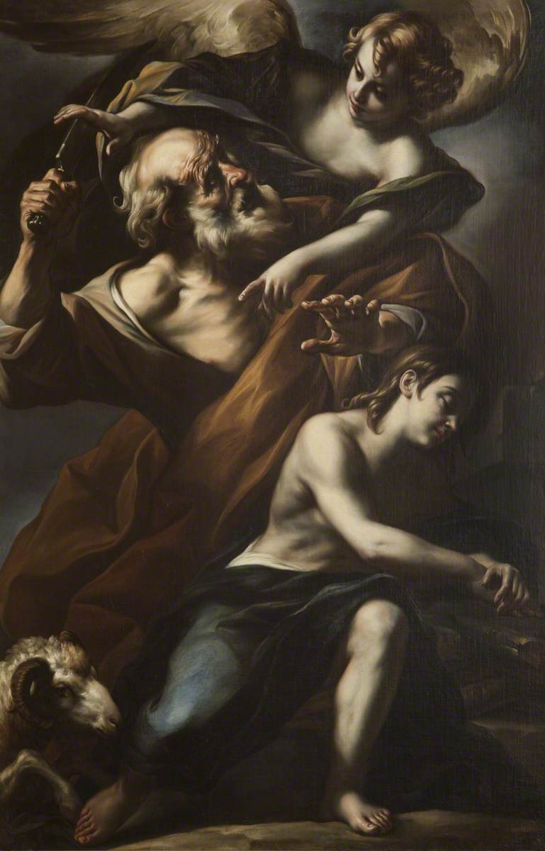 Iisakin uhraus - Guercino
