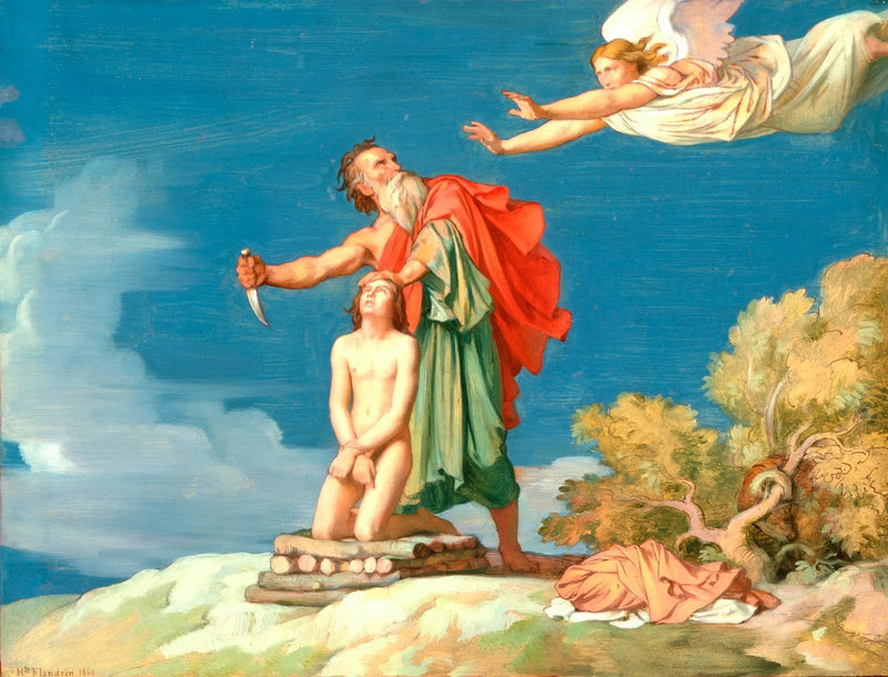 Iisakin uhri - Hippolyte Flandrin
