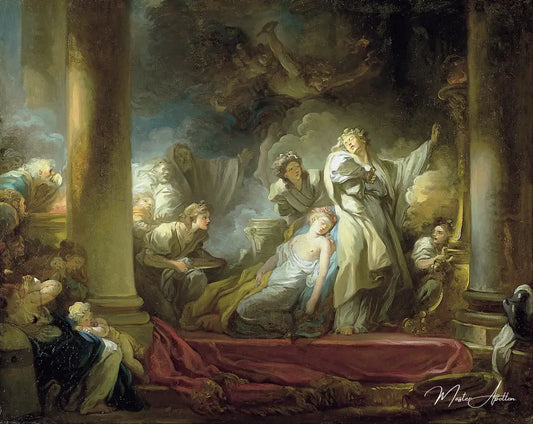 Le Sacrifice de Callirhoe - Jean-Honoré Fragonard - Reproductions de tableaux et peintures haut de gamme