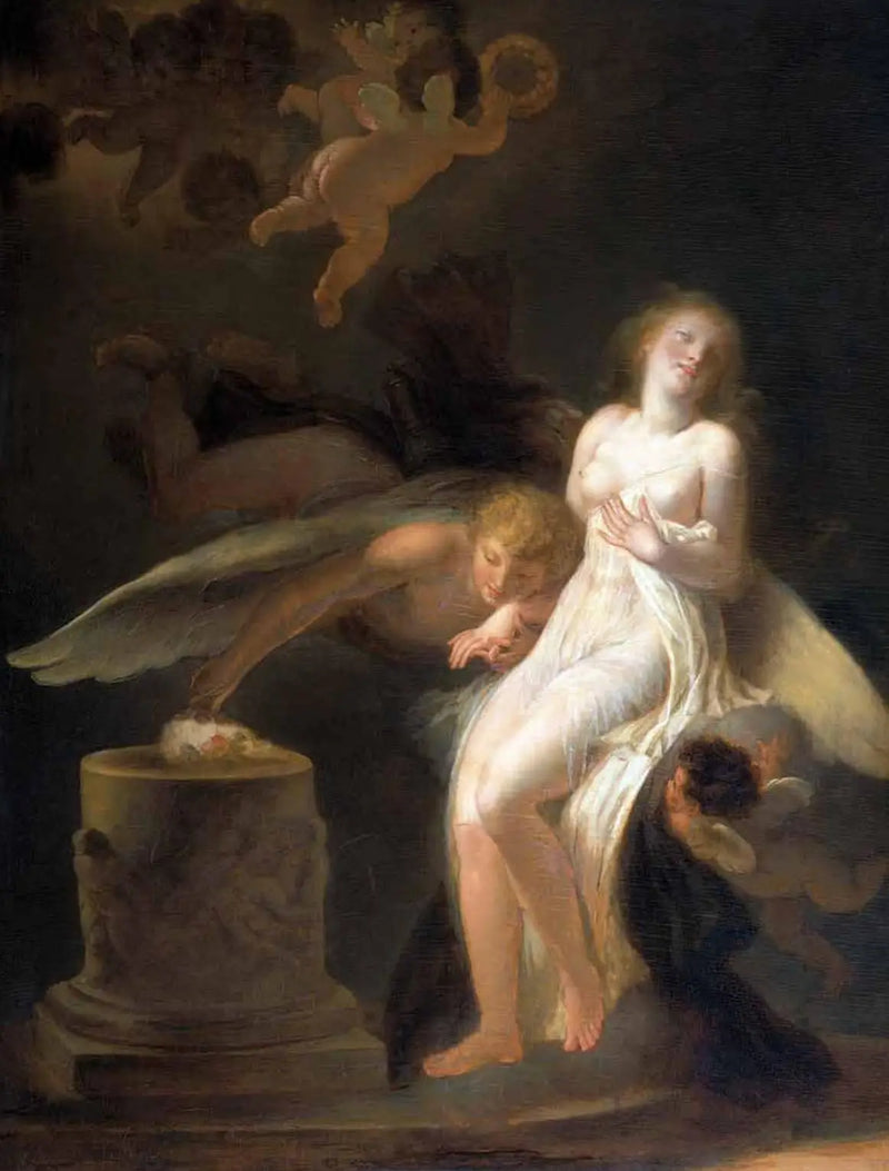 Ruusun uhraus - Jean-Honoré Fragonard