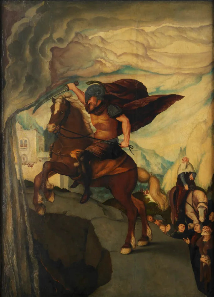 Marcus Curtiuksen uhraus itsensä - Hans Baldung Grien