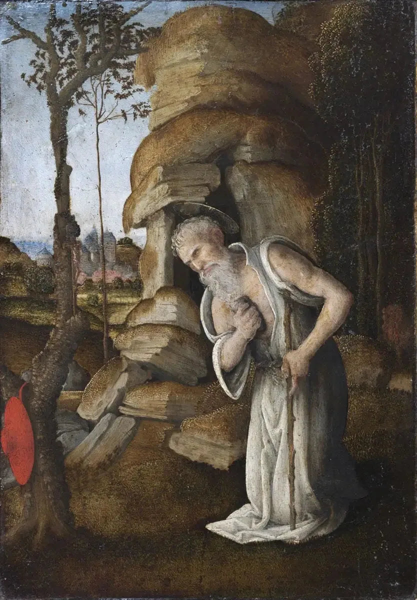 Pyhä Hieronymus katumassa autiomaassa - Filippino Lippi