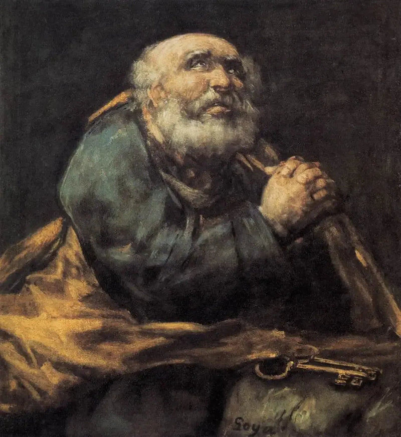 Katumuksen pyhä Pietari - Francisco de Goya