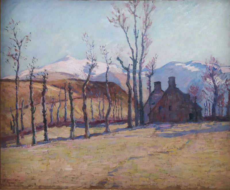 Lunta peittynyt Sancy, nähty Saint-Sauvesista, 14. helmikuuta 1896 - Armand Guillaumin