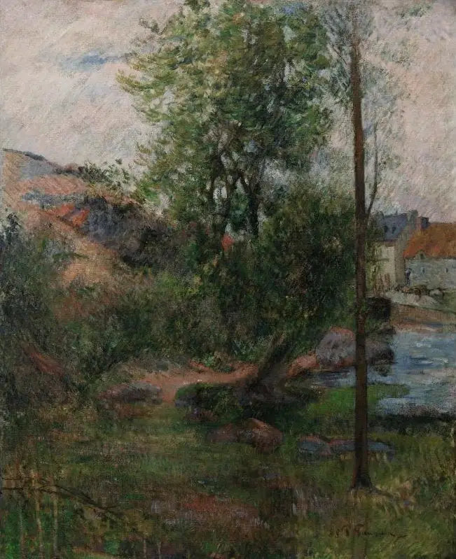 Paju Avenin Rannalla - Paul Gauguin