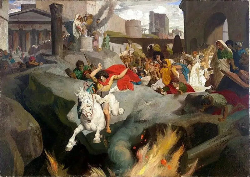 Mettius Curtius'n hyppy - Jean-Léon Gérôme