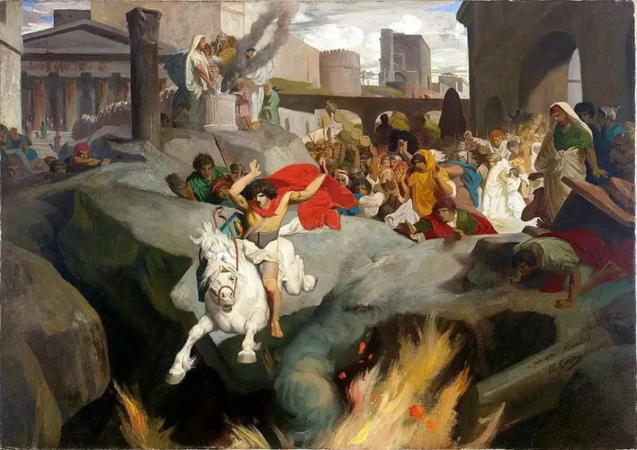Mettius Curtius'n hyppy - Jean-Léon Gérôme